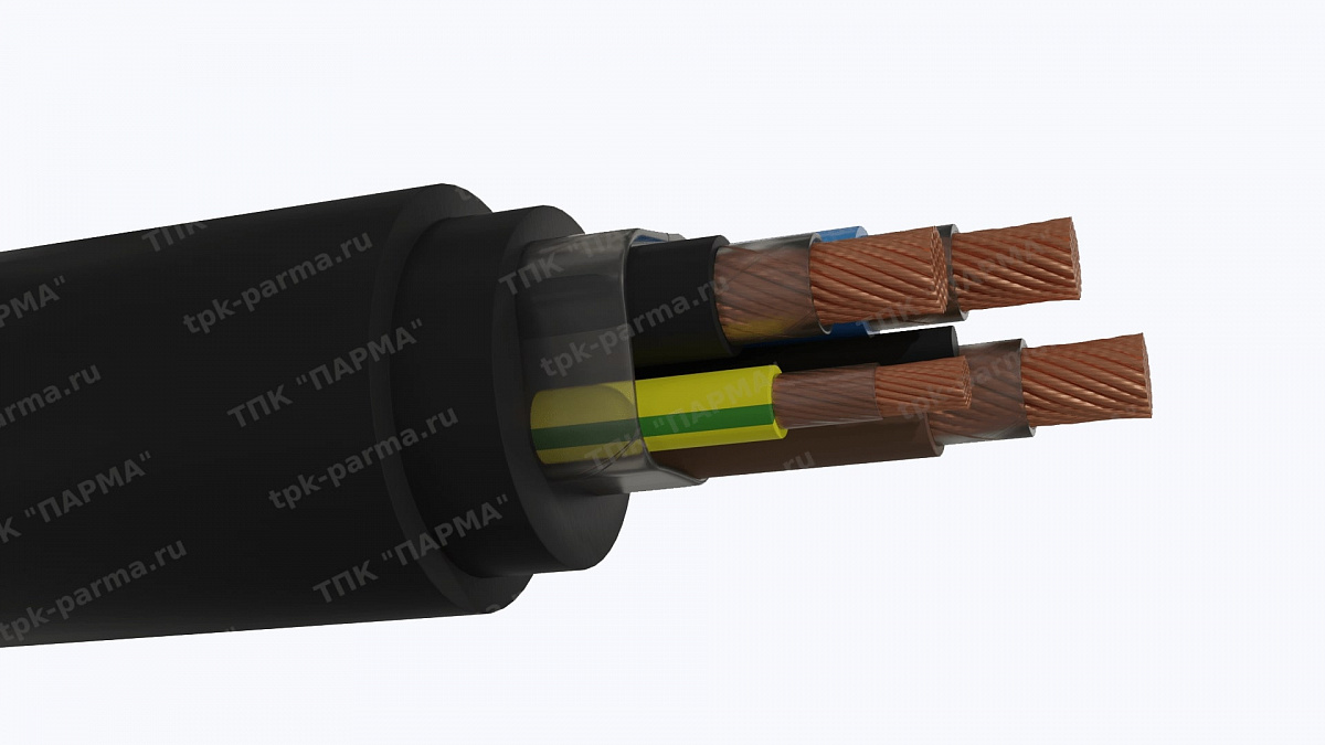Фотография провода Кабель КПГС-ХЛ 3х6,0+1х4,0+2х4,0