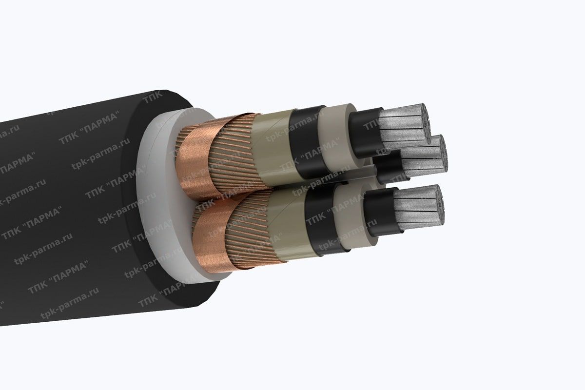 Фотография провода Кабель АПвВ 3х300/25 - 10кВ